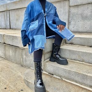 🎉 HOST PICK 🎉 Handmade reworked denim kimono!!!